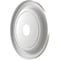 Ekena Millwork Traditional PVC Medallion (Canopies up to 11 1/2"), 19"OD x 3 1/2"ID x 1 1/2"P, Bright Coat Aluminum CMP19TRBAL - alternate 2
